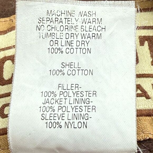 C.E. Schmidt Men's Workwear Wheat Colored Fleece Lined Quilted Jacket Size XL - Picture 8 of 13